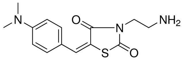 3-(2-AMINOETHYL)-5-(4-(DIMETHYLAMINO)BENZYLIDENE)-1,3-THIAZOLIDINE-2,4-DIONE