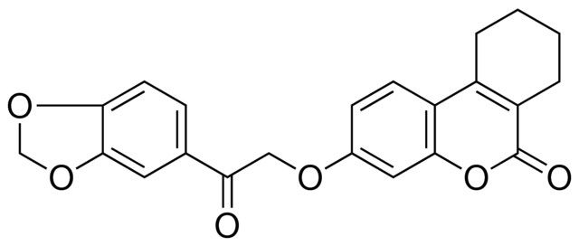 3-(2-BENZO(1,3)DIOXOL-5-YL-2-OXO-ETHOXY)-7,8,9,10-4H-BENZO(C)CHROMEN-6-ONE