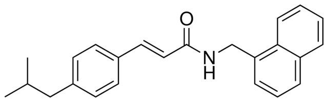 3-(4-ISOBUTYL-PHENYL)-N-NAPHTHALEN-1-YLMETHYL-ACRYLAMIDE