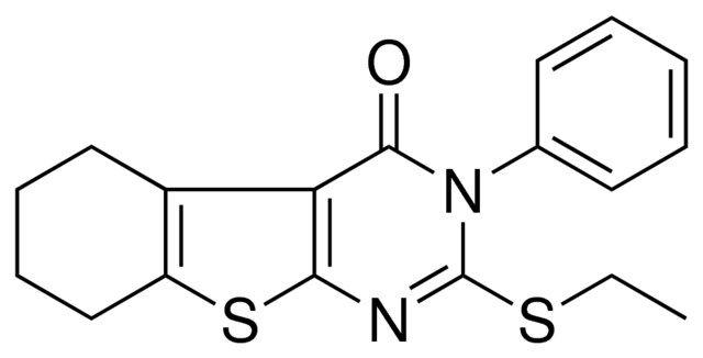 2-ETHYLSULFANYL-3-PH-5,6,7,8-4H-3H-BENZO(4,5)THIENO(2,3-D)PYRIMIDIN-4-ONE