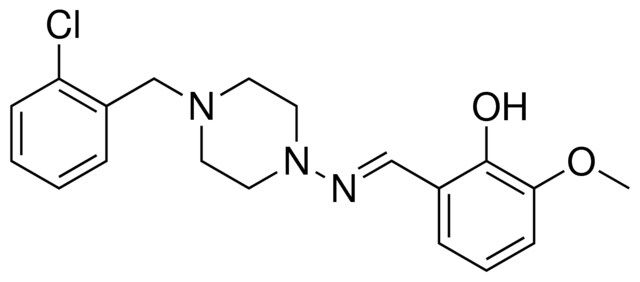 2-((4-(2-CHLORO-BENZYL)-PIPERAZIN-1-YLIMINO)-METHYL)-6-METHOXY-PHENOL