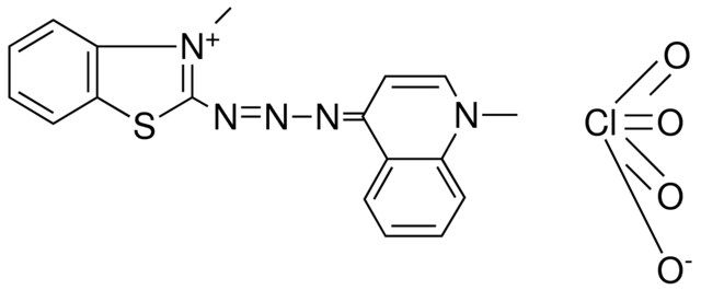 2-((1,4-DIHYDRO-1-METHYL-4-QUINOLYLIDENE)AMINOAZO)-3-METHYLBENZOTHIAZOLIUM CLO4