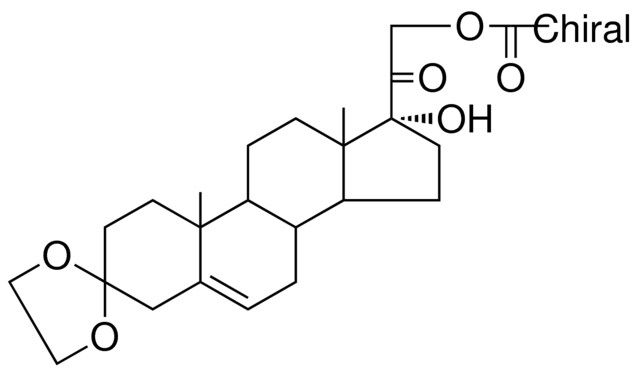 2-((17R)-17-hydroxy-10,13-dimethyl-1,2,4,7,8,9,10,11,12,13,14,15,16,17-tetradecahydrospiro[cyclopenta[a]phenanthrene-3,2'-[1,3]dioxolane]-17-yl)-2-oxoethyl acetate