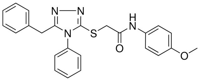 2-((5-BENZYL-4-PHENYL-4H-1,2,4-TRIAZOL-3-YL)THIO)-N-(4-METHOXYPHENYL)ACETAMIDE