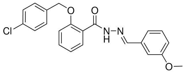 2-((4-CHLOROBENZYL)OXY)-N'-(3-METHOXYBENZYLIDENE)BENZOHYDRAZIDE