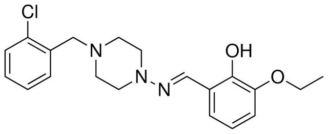 2-((4-(2-CHLORO-BENZYL)-PIPERAZIN-1-YLIMINO)-METHYL)-6-ETHOXY-PHENOL