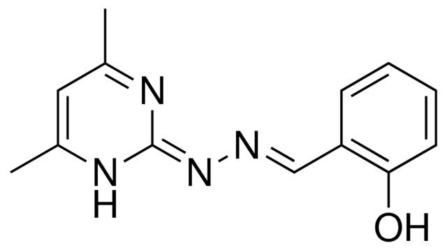 2-((4,6-DIMETHYL-1H-PYRIMIDIN-2-YLIDENE)-HYDRAZONOMETHYL)-PHENOL