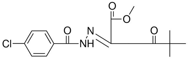 2-((4-CHLORO-BENZOYL)-HYDRAZONO)-5,5-DIMETHYL-4-OXO-HEXANOIC ACID METHYL ESTER