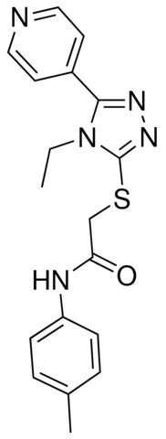 2-((4-ET-5-(4-PYRIDINYL)-4H-1,2,4-TRIAZOL-3-YL)THIO)-N-(4-METHYLPHENYL)ACETAMIDE