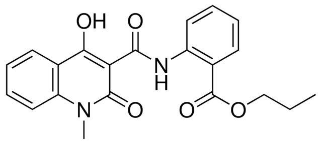 2-((4-HO-1-ME-2-OXO-1,2-2H-QUINOLINE-3-CARBONYL)-AMINO)-BENZOIC ACID PR ESTER