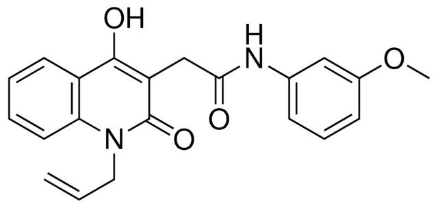 2-(1-ALLYL-4-HO-2-OXO-1,2-DIHYDRO-QUINOLIN-3-YL)-N-(3-METHOXY-PHENYL)-ACETAMIDE