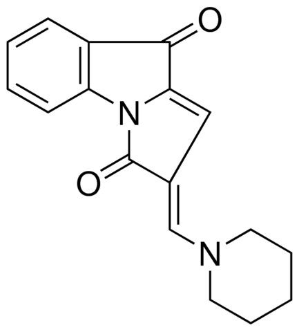 2-(1-PIPERIDINYLMETHYLENE)-3H-PYRROLO(1,2-A)INDOLE-3,9(2H)-DIONE