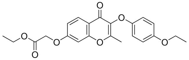 (3-(4-ETHOXY-PHENOXY)-2-METHYL-4-OXO-4H-CHROMEN-7-YLOXY)-ACETIC ACID ETHYL ESTER