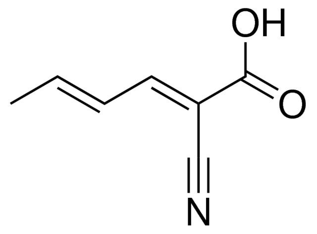 (2E,4E)-2-cyano-2,4-hexadienoic acid