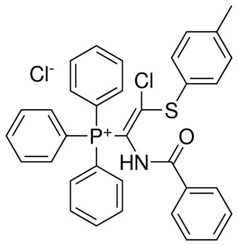 (1-BENZOYLAMINO-2-CL-2-P-TOLYLSULFANYL-VINYL)-TRIPHENYL-PHOSPHONIUM, CHLORIDE