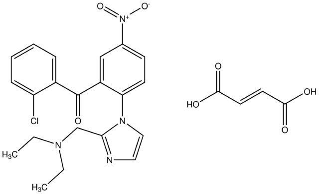 (2-chlorophenyl)(2-{2-[(diethylamino)methyl]-1H-imidazol-1-yl}-5-nitrophenyl)methanone, maleate salt