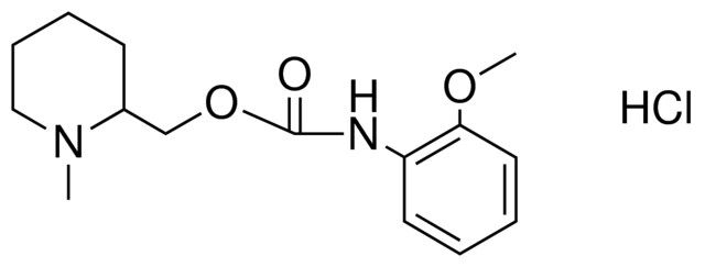 (2-MEO-PH)-CARBAMIC ACID 1-ME-PIPERIDIN-2-YLMETHYL ESTER, HYDROCHLORIDE