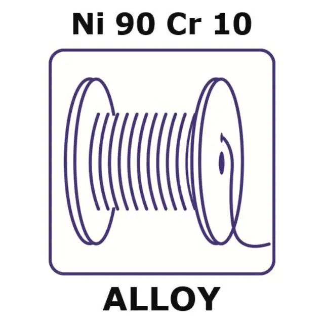 T1-thermocouple alloy, Ni90Cr10