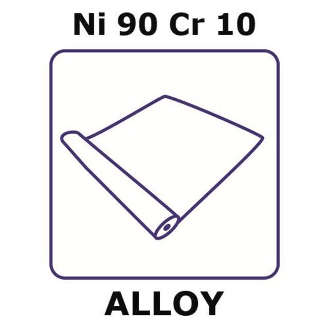 T1-thermocouple alloy, Ni90Cr10