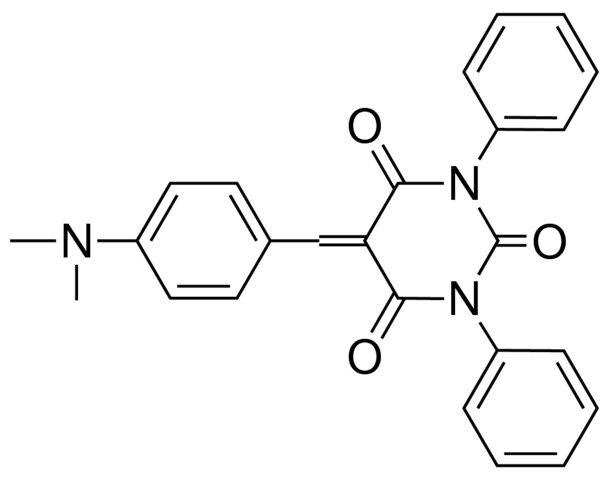 5-(4-DIMETHYLAMINO-BENZYLIDENE)-1,3-DIPHENYL-PYRIMIDINE-2,4,6-TRIONE