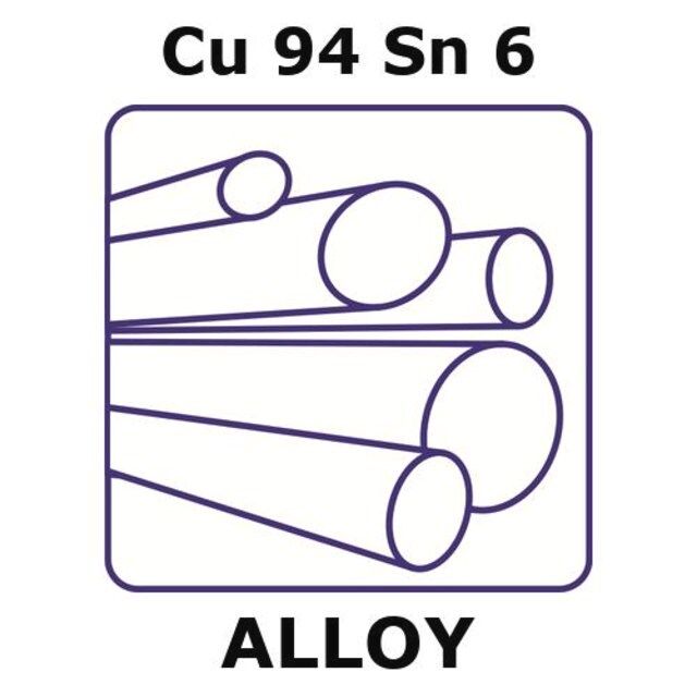 Phosphor bronze alloy, Cu94Sn6