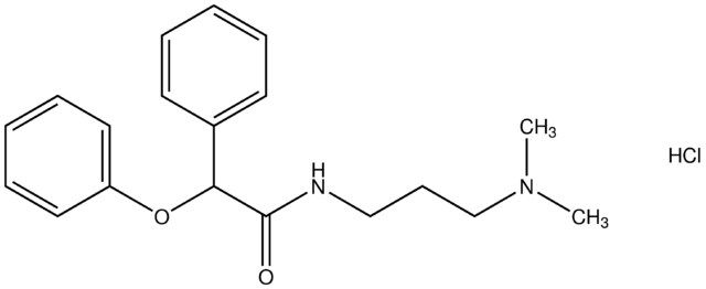 N-[3-(dimethylamino)propyl]-2-phenoxy-2-phenylacetamide hydrochloride