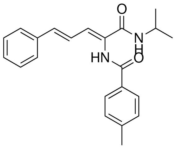 N-(1-ISOPROPYLCARBAMOYL-4-PHENYL-BUTA-1,3-DIENYL)-4-METHYL-BENZAMIDE