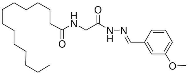 N-(2-(2-(3-METHOXYBENZYLIDENE)HYDRAZINO)-2-OXOETHYL)TETRADECANAMIDE