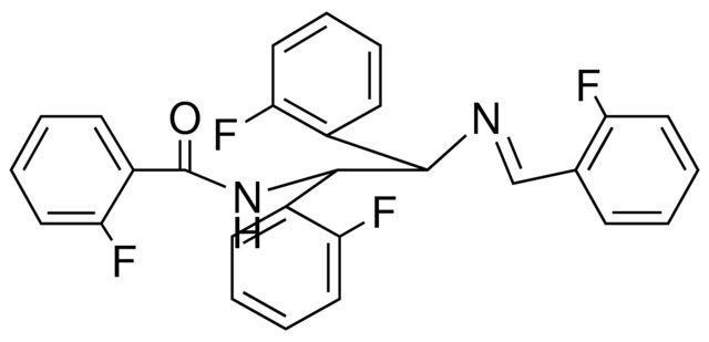 N-(1,2-BIS(2-FLUOROPHENYL)-2-(2-FLUOROBENZYLIDENEAMINO)ETHYL)-2-FLUOROBENZAMIDE