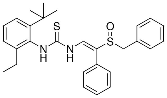 N-(2-(BENZYLSULFINYL)-2-PHENYLVINYL)-N'-(2-TERT-BUTYL-6-ETHYLPHENYL)THIOUREA