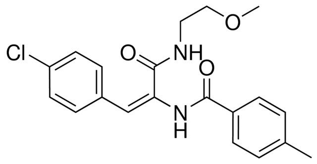 N-(2-(4-CHLORO-PHENYL)-1-(2-METHOXY-ETHYLCARBAMOYL)-VINYL)-4-METHYL-BENZAMIDE