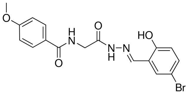 N-(2-(2-(5-BROMO-2-HYDROXYBENZYLIDENE)HYDRAZINO)-2-OXOETHYL)-4-METHOXYBENZAMIDE