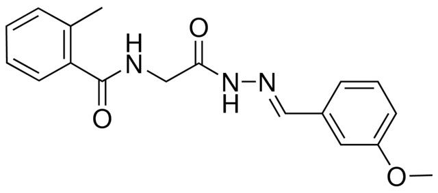 N-(2-(2-(3-METHOXYBENZYLIDENE)HYDRAZINO)-2-OXOETHYL)-2-METHYLBENZAMIDE