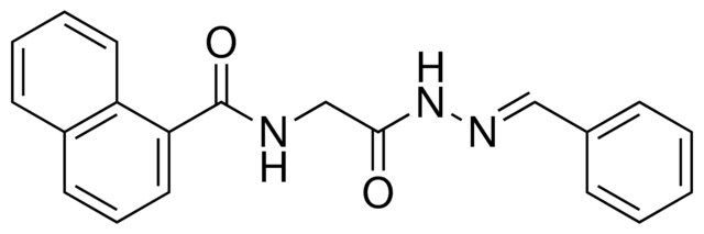 N-(2-(2-BENZYLIDENEHYDRAZINO)-2-OXOETHYL)-1-NAPHTHAMIDE