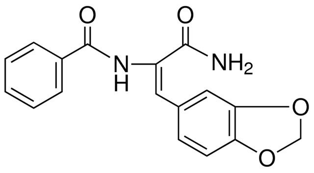 N-(2-BENZO(1,3)DIOXOL-5-YL-1-CARBAMOYL-VINYL)-BENZAMIDE