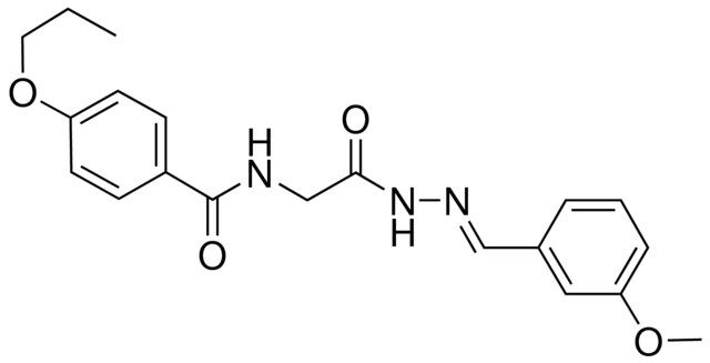 N-(2-(2-(3-METHOXYBENZYLIDENE)HYDRAZINO)-2-OXOETHYL)-4-PROPOXYBENZAMIDE