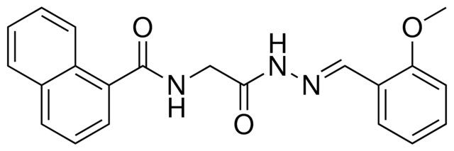 N-(2-(2-(2-METHOXYBENZYLIDENE)HYDRAZINO)-2-OXOETHYL)-1-NAPHTHAMIDE