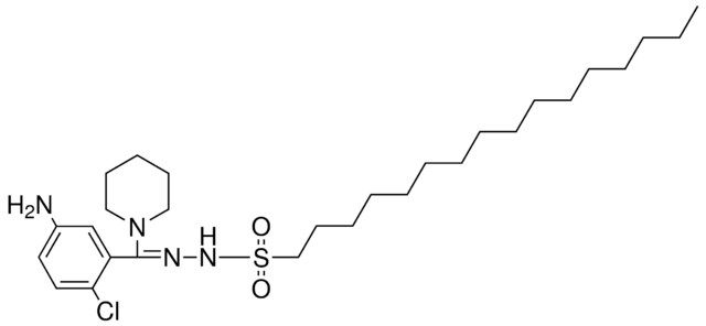 HEXADECANESULFONIC ACID (4-AMINO-2-CHLORO-ALPHA-PIPERIDINOBENZYLIDENE)-HYDRAZIDE