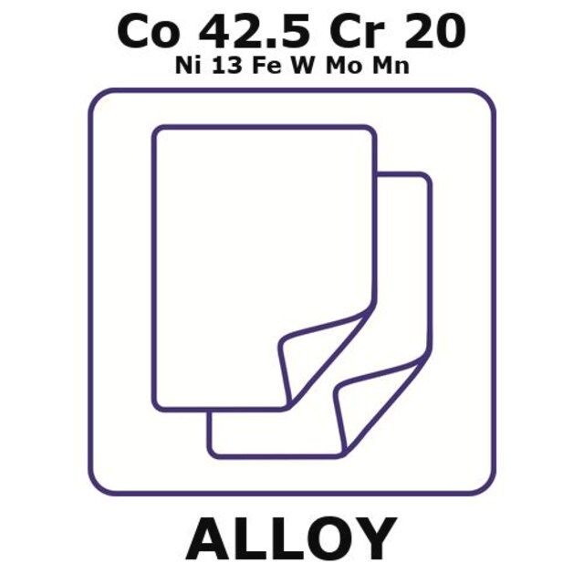 Havar<sup>?</sup>-high-strength non-magnetic alloy, Co42.5Cr20Ni13FeWMoMn