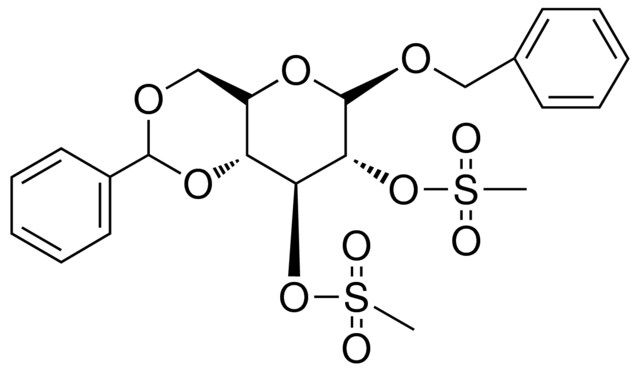 BENZYL 4,6-O-BENZYLIDENE-2,3-BIS-O-(METHYLSULFONYL)-BETA-D-GLUCOPYRANOSIDE