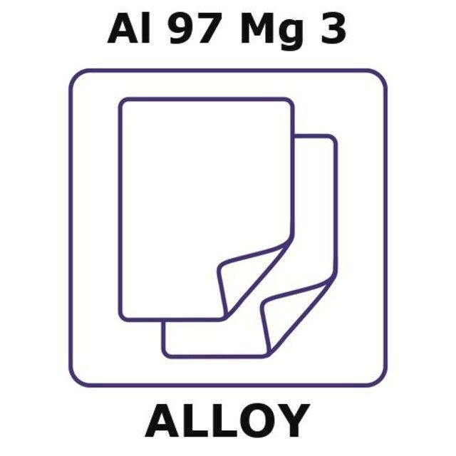 Aluminum-magnesium alloy, Al97Mg3