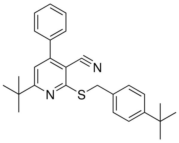 6-TERT-BUTYL-2-(4-TERT-BUTYL-BENZYLSULFANYL)-4-PHENYL-NICOTINONITRILE