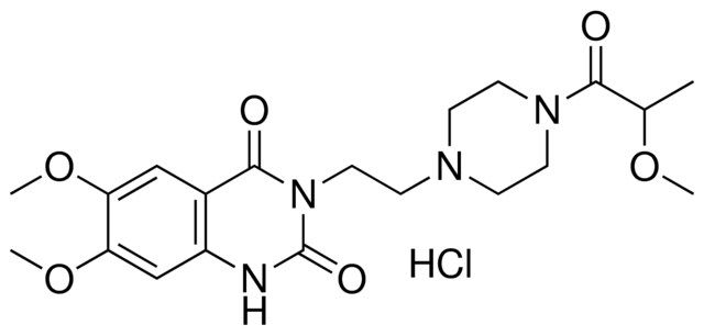 6,7-DIMETHOXY-3-{2-[4-(2-METHOXYPROPANOYL)-1-PIPERAZINYL]ETHYL}-2,4(1H,3H)-QUINAZOLINEDIONE HYDROCHLORIDE