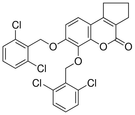 6,7-BIS-(2,6-DICHLORO-BENZYLOXY)-2,3-DIHYDRO-1H-CYCLOPENTA(C)CHROMEN-4-ONE