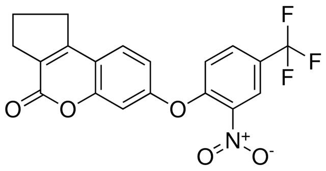 7-(2-NITRO-4-TRIFLUOROMETHYL-PHENOXY)-2,3-DIHYDRO-1H-CYCLOPENTA(C)CHROMEN-4-ONE