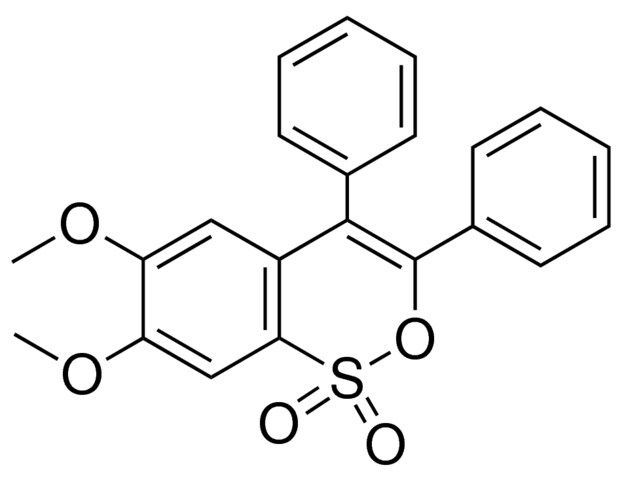 6,7-DIMETHOXY-3,4-DIPHENYL-BENZO(C)(1,2)OXATHIINE 1,1-DIOXIDE