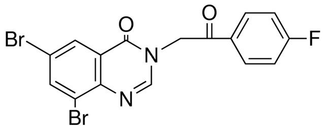 6,8-DIBROMO-3-(2-(4-FLUORO-PHENYL)-2-OXO-ETHYL)-3H-QUINAZOLIN-4-ONE