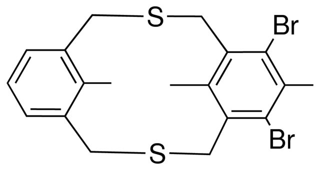 6,8-DIBROMO-7,17,18-TRI-ME-3,11-DITHIA-TRICYCLO(11.3.1.1(5,9))OCTADECA-HEXAENE