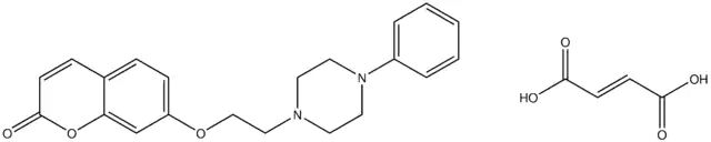 7-[2-(4-phenyl-1-piperazinyl)ethoxy]-2H-chromen-2-one, maleate salt