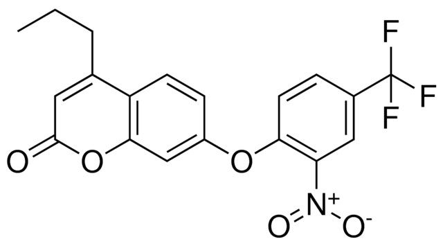 7-(2-NITRO-4-TRIFLUOROMETHYL-PHENOXY)-4-PROPYL-CHROMEN-2-ONE